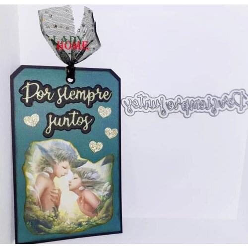 Spain Words Craft Dies Metal Cutting Dies Scrapbooking Embossing Paper Cards Template Blade Punch Stencil DIY New Arrival