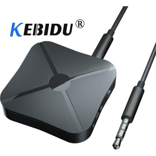 KebiduBluetooth 4.2 Transmitter & Receiver 2 in1 Wireless Audio Adapter Aux 3.5mm A2DP AVRCP Audio Player For PC Smart Phone
