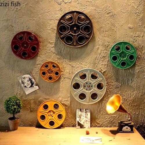 Retro Industrial Style Creative Wall Decoration Room Background Wall Film Film Hanging Bar Coffee Shop Wall Decoration