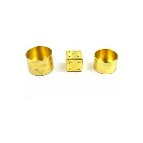 Brass Mental Die Predicted Cypher Magic Tricks Dice Prediction Magia Close Up Gimmick Props Comedy Metalism Classic Toys