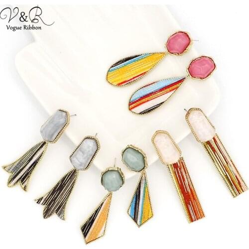 Vogue Ribbon Diy Handmade Jewelry Making Pendent Charms Earring Set Components Decoration Fashion Accessories New Arrival Gifts