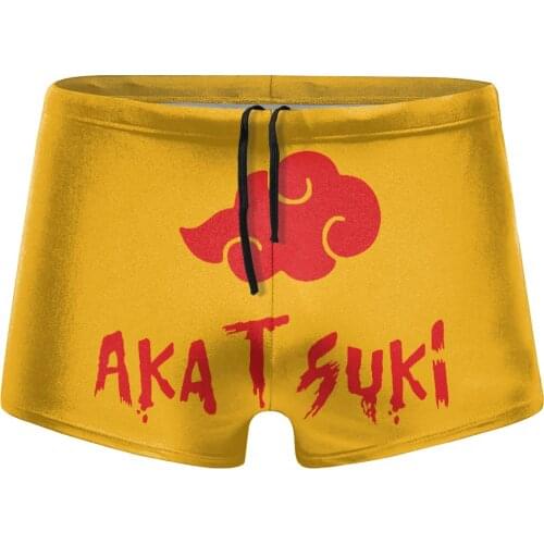Men Comic Anime Game beach swimming trunks Akatsuki swimsuits husband for the sea Pool
