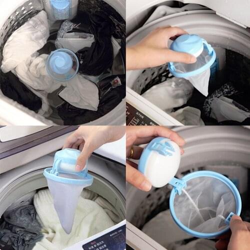 New Hair Ball Removal Tool Washing Machine Hair Ball Suction Remover Stick Bag