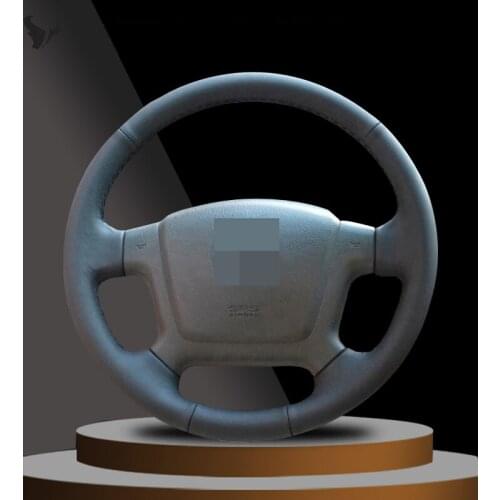 Hand-stitched Black Artificial Leather Steering Wheel Cover for Kia Cerato 2005-2012 Old Kia Ceed