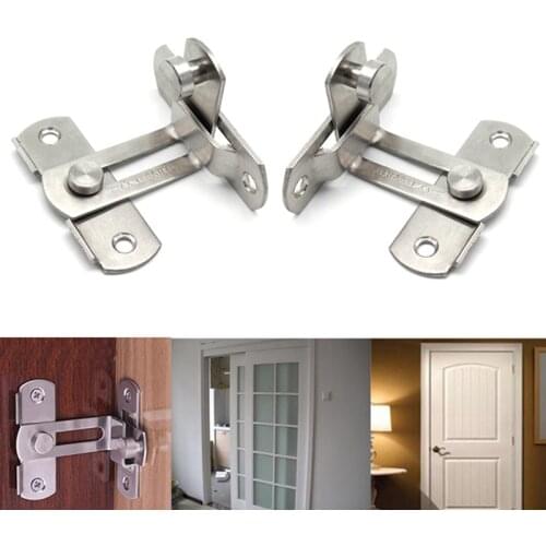 1pc Barn Door Cast Metal Hook Latch Lock Texture Country Rustic Decoration Ornament Toilet Doors Right Angle Sliding Door Buckle