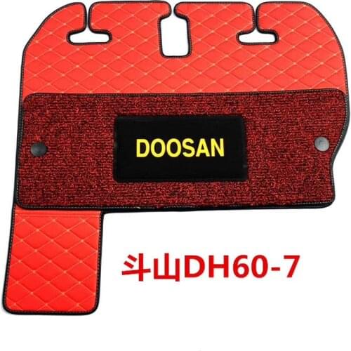 Free shipping Excavator doosan daewoo DX55/60/75/150/220/225/260-7-9 cab floor rubber foot pad mat digger parts