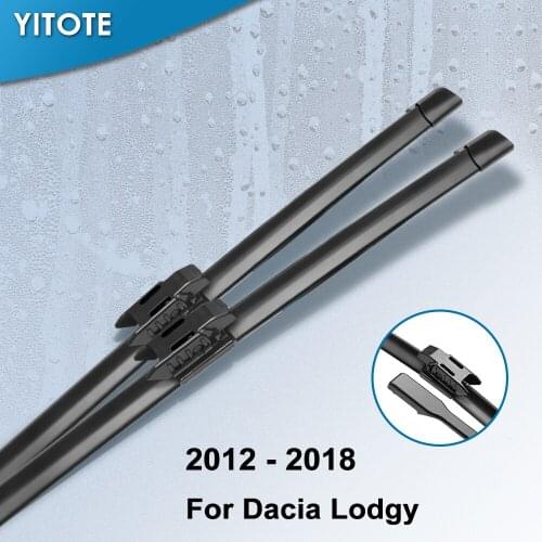 YITOTE Windscreen Wiper Blades for Renault / Dacia Lodgy Fit Hook Arms / pinch tab arms 2012 2013 2014 2015 2016 2017 2018