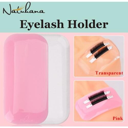 NATUHANA Silicone false eyelash extension holder Isolated Patches Maquiagem Forehead Lash cilios Pads Makeup Organizer