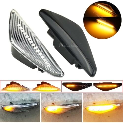 2 pieces Led Dynamic Side Marker Turn Signal Light Sequential Blinker Fender Light For BMW X5 E70 X6 E71 E72 X3 F25 Amber