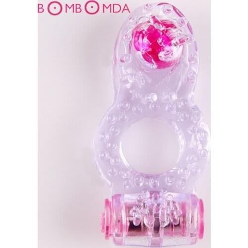 1 pcs Vibrating Cock Ring Sex Toys Pleasure Ring Penis Ring Clit Stimulator Persistent Erection More Intense Ejaculation