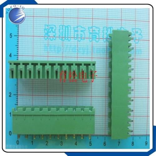 10PCS/LOT Straight pin socket 2EDGK 5.08 10P 300V10A connector plug type connection terminal 10