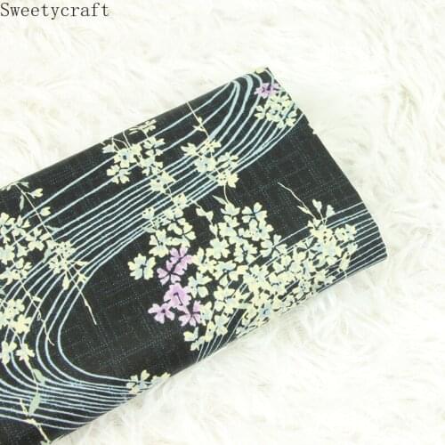 140x50cm Thin Cotton Fabric Flower Printed Plain Cloth Sewing Quilting Fabrics For Patchwork Needlework DIY Handmade Accessories