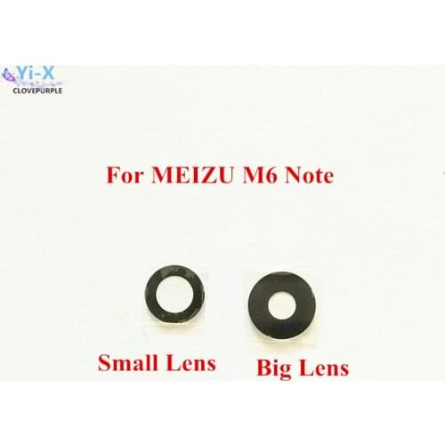 2PCS/Set New Glass Material Camera Lens For MEIZU M6 Note 5.5" Camera Glass Lens with Sticker Phone Spare Parts
