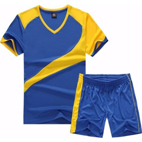 2017 Summer Paintless Football Soccer Jerseys Men Boys Training Tracksuits Jerseys Customizable Football Kits Costume Uniforms