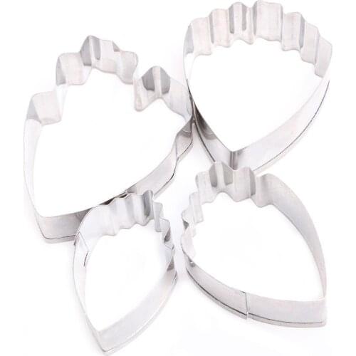 4Pcs/set Peony Flower Cookie Cutter Set 3D Sugarcrafts Fondant Cake Pastry Biscuit Baking Mold DIY Cake Decorating Tools New