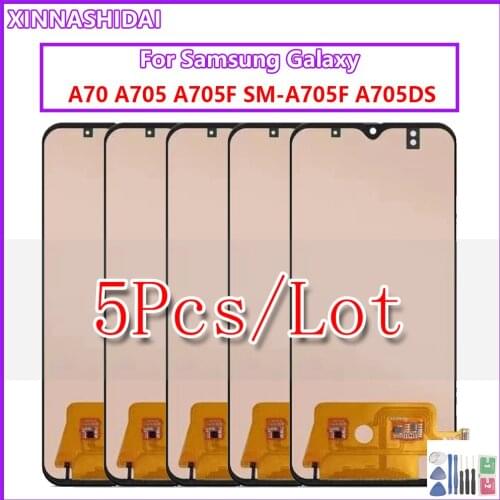 5PCS/For Samsung Galaxy A70 2019 LCD Display Touch Screen Digitizer Assembly For Samsung A705 A705F SM-A705F A705DS