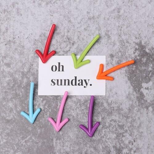 6pcs Creative Magnetic Sticker Arrow Balloon Bonsai Magnet Refrigerator Sticker Whiteboard Message Sticker Fridge Magnet