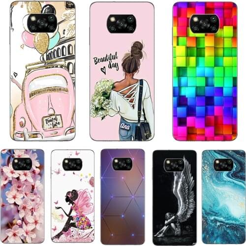 Case For Xiaomi Poco X3 NFC 6.67 inch Silicone Soft TPU Phone Cover For Xiaomi Poco X3 NFC Case full Protective Case Bumper