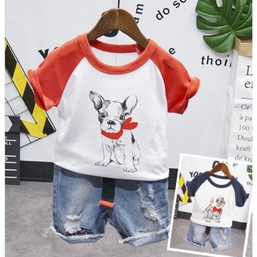 Childrens Summer Short-sleeved t-shirt + shorts sports set Kids Boys Girls Clothing set Kid Casual Tracksuits Toddler Sets