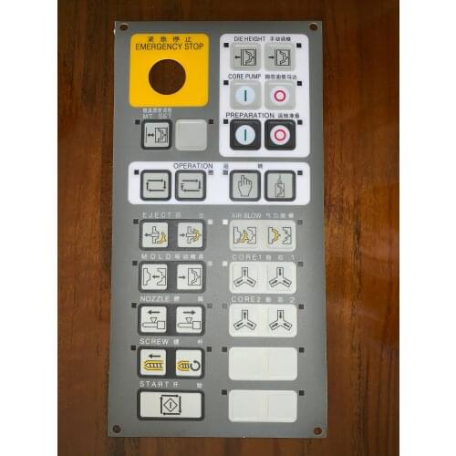 FOR Toshiba injection molding machine operation panel film/button film Injection molding machine parts