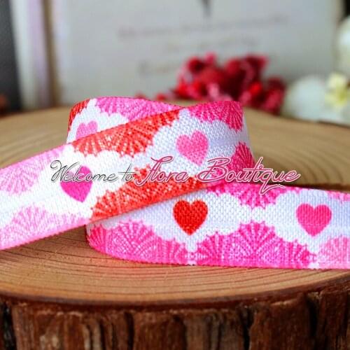 FLRA FOE Lace prints fold over elastic hair tie