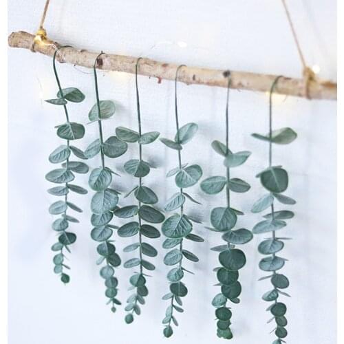 Wall Hanging Green Artificial Leaves Plant Vine Wedding Party Family Garden Wall Party Decoration Vine Wall Climbing Lvy Wreath