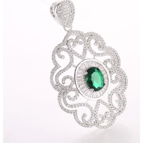 Quality Zircon Hollow Flower Fine Fashion Crystal Connectors Women Pendants For DIY Necklaces Accessories Jewelry Making Gift