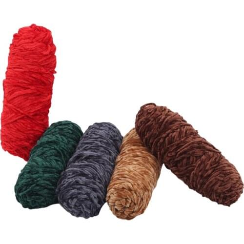 Red Knitted Crochet Yarn Warm Line Diy Hand Knit Baby Toy Doll Sweater Hat Scarf Knitting Soft Wool Yarn Carpet