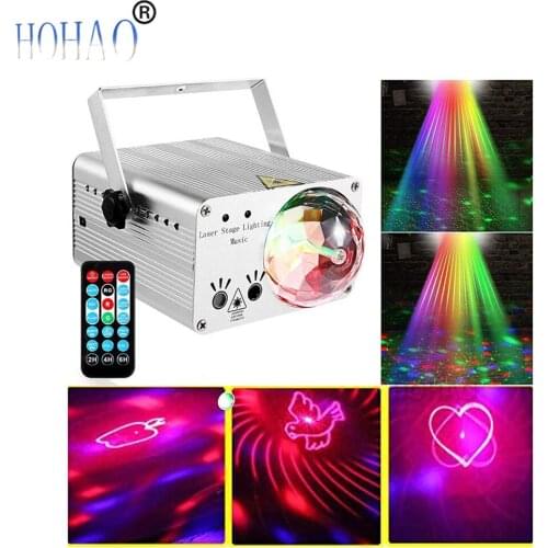 Mini Stage Laser Effect Light 10w with USB Card For Dj Disco Home Party Show Dj Laser Projector Lights RGB UV Lamps Club