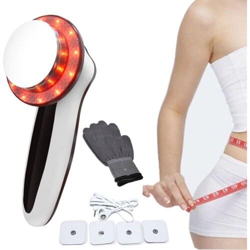 Newest 6 IN 1 Ultrasound EMS Body Slimming LED Photon Cavitation Therapy Face Massager Galvanic Burn Fat Anti Cellulite