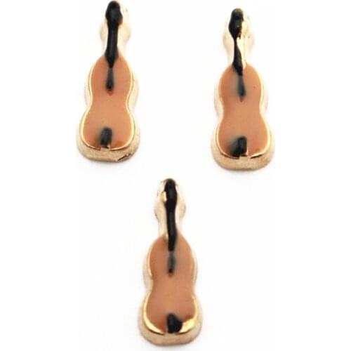 New Arrival 10pcs/lot alloy ukulele floating charms charms living glass memory lockets diy jewelry Accessory