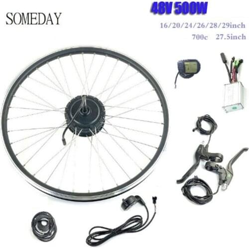 SOMEDAY E-bike conversion kit with LCD5 display 16 20 24 26 27.5 28 29 700C 48V500W rear rotate hub motor