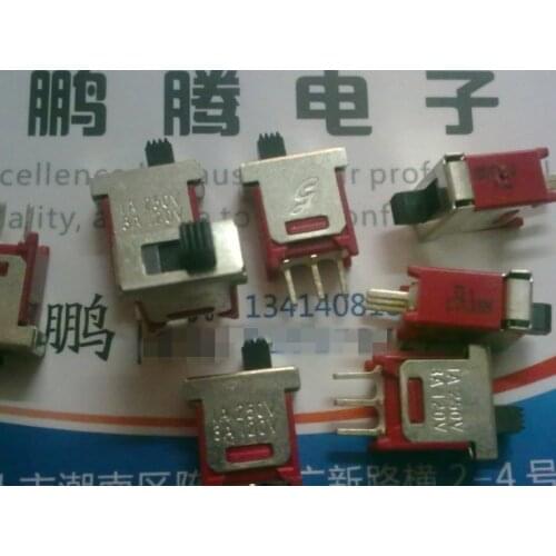 Original new 100% import pullout switch 3pin 2gear vertical sliding switch Q1138