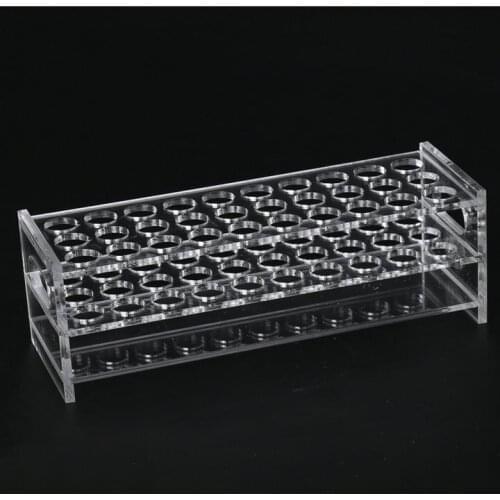 1piece/lot Plastic Test Tube Rack Holder, Organic glass test tube stand support, rack for tubes Diameter 13mm 30/40/50holes