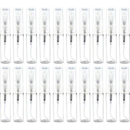 40Pcs Portable Refillable Glass Makeup Clear Empty Sprayer Bottles Cosmetic Atomizers Spray Bottle Container (10Ml)