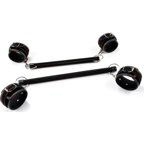 Adjustable Expandable Spreader Bar Bondage Bondage Handcuffs Ankle Cuffs Bdsm Set Adults Products Sex Toys for Couples