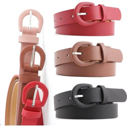 2021 New Womens Cute Black Red White Wide Leather Waist Belt Female Decorative Waist Strap Belts for Women Jeans Dress Belt