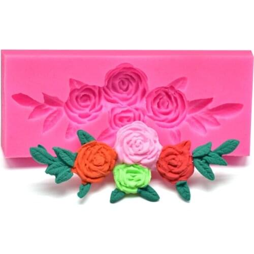 Rose Shape Silicone Mold Diy Cake Decorating Tools Creative Candy Chocolate Fondant Molds