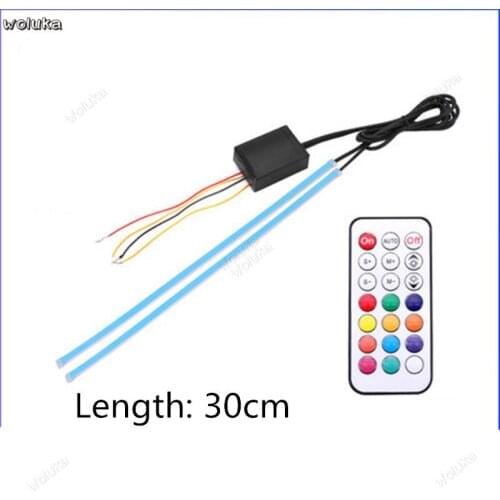 Ultra-thin car steering daytime running light modified colorful streamer LED lights decorative lights CD50 Q04