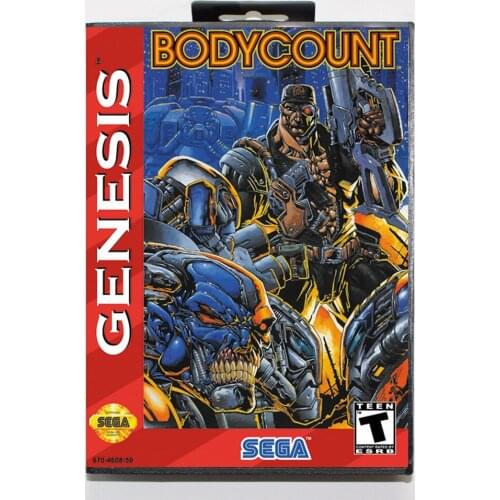 Body Count Boxed Version 16bit MD Game Card For Sega MegaDrive Sega Genesis System