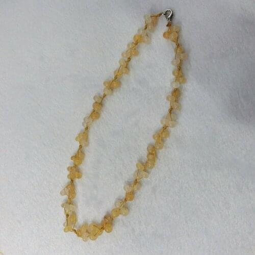 3pcs/lot Natural Quartz Stone Yellow Aventurine Hand-woven Colorful ELF Choker Torque Energy Treat Beaded Necklace Collar Free