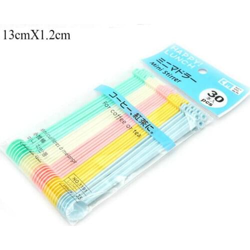 30pcs/Bag Mini Stirrer Spoons DIY Tool Candy Color Plastic Stir Spoon Jewelry Fillings Charms Handmade Epoxy Resin Craft