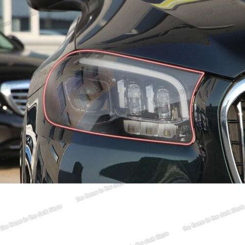 Car headlight anti-scratch protective film for mercedes benz Gls class 2020 2021 2022 2023 X166 accessory sticker styling X167