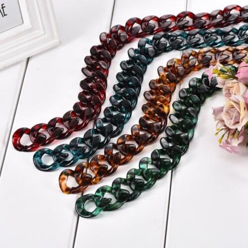 Good Quality Bag Plastic Strap Acrylic Resin Chain Bag Accessories Shoulder Strap Parts Jewelry Parts Delicate Circles
