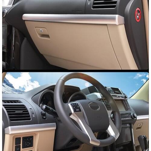 For Toyota Land Cruiser Prado 120 LHD 2010-2020 Interior Dashboard Middle Panel Center Control Glove Box Cover Sticker Trim