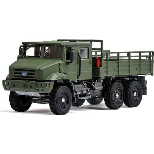 JACKIEKIM 1:36 Diecast Military Truck Engineering vehicle High Simulator Alloy Metal Model Vehicles Music Light pull-back