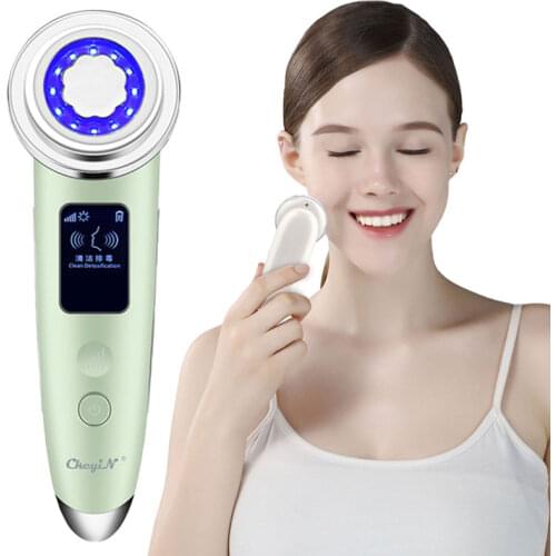 Electric EMS LED Photon Light Therapy Vibration Heated Facial Massager Skin Rejuvenates Face Lifting Tighten Remover Wrinkle 53