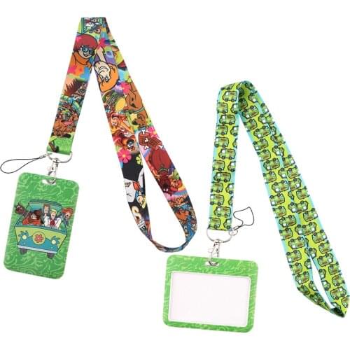 ER759 Cartoon Dog Green Bus Bank Credit Card Holder Wallet Bus ID Name Work Card Holder For Student Card Cover Business Card
