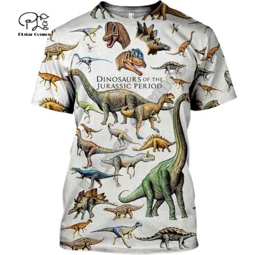 PLstar Cosmos Fashion summer women for men 3D full printed harajuku t shirts Dinosaur animal camo Short sleeve T-shirt style-4