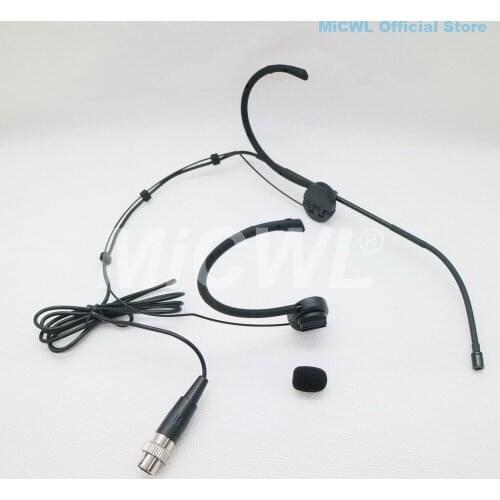 Headworn Microphone For MiPro ACT 68T 70T 72T 80T Foldable Earset Headset Mic Wireless BeltPack Transmitter MiCWL E6i